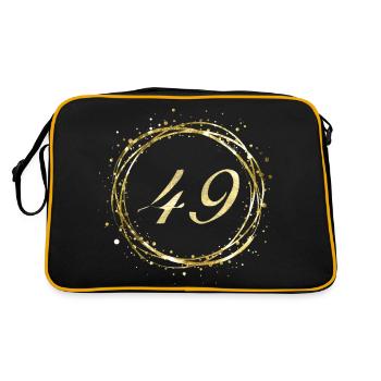 49 - Retro Bag - black/gold - Back