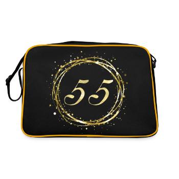 55 - Sac Retro - noir/or - Dos