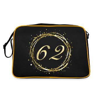 62 - Sac Retro - noir/or - Dos