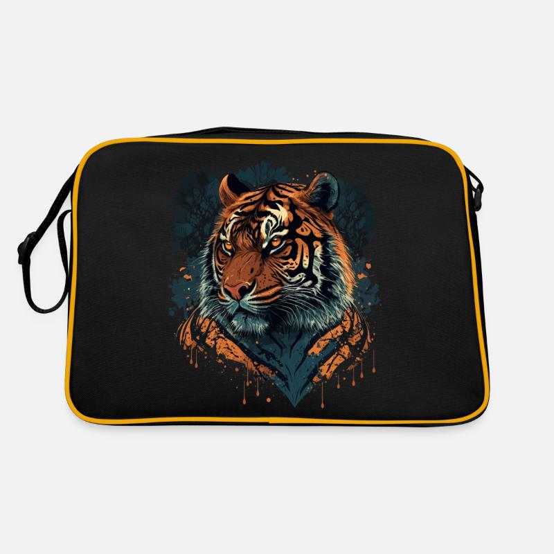 Conception de tigre plat Sac Retro