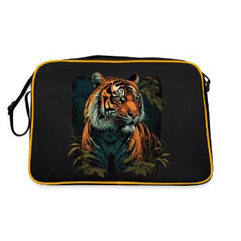 Tiger in the Wild - Retro Bag - black/gold - Back
