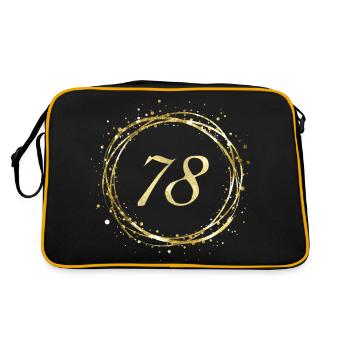 78 - Retro Bag - black/gold - Back