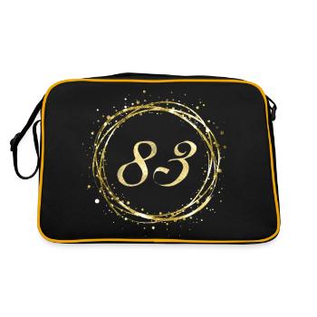 83 - Sac Retro - noir/or - Dos