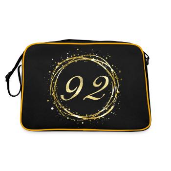 92 - Sac Retro - noir/or - Dos