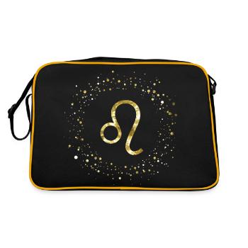 Signe du zodiaque Lion - Sac Retro - noir/or - Dos