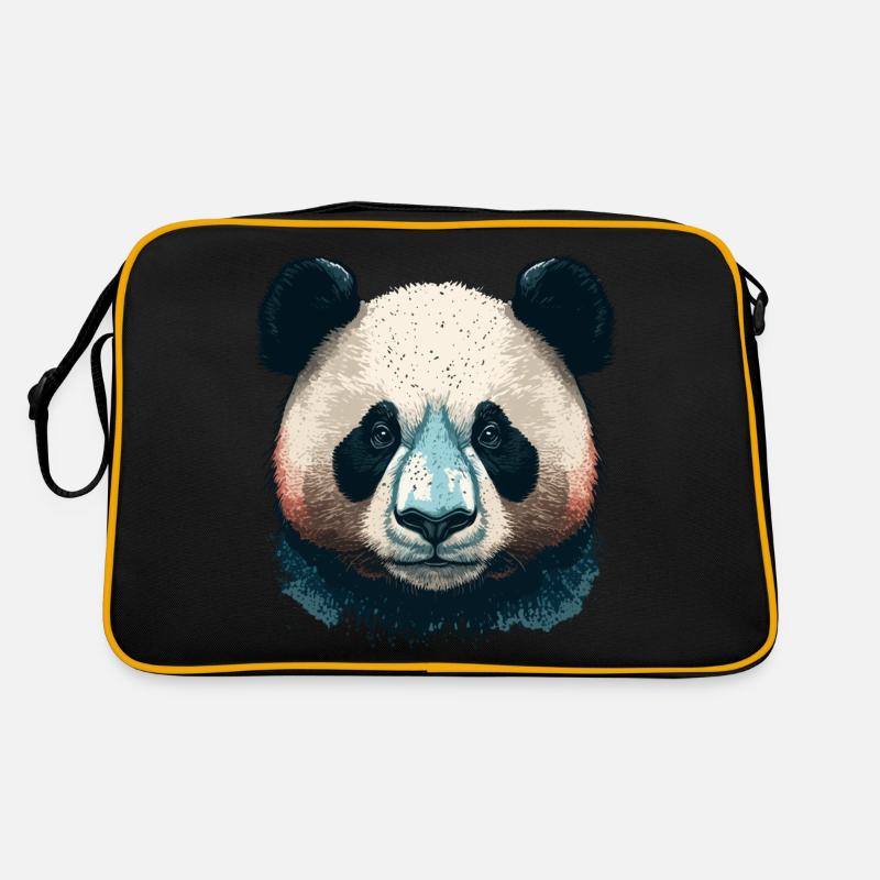 Visage de panda Sac Retro