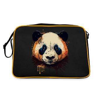 Panda mignon - Sac Retro - noir/or - Dos