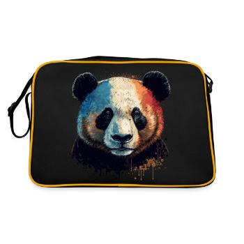 Petit panda - Sac Retro - noir/or - Dos