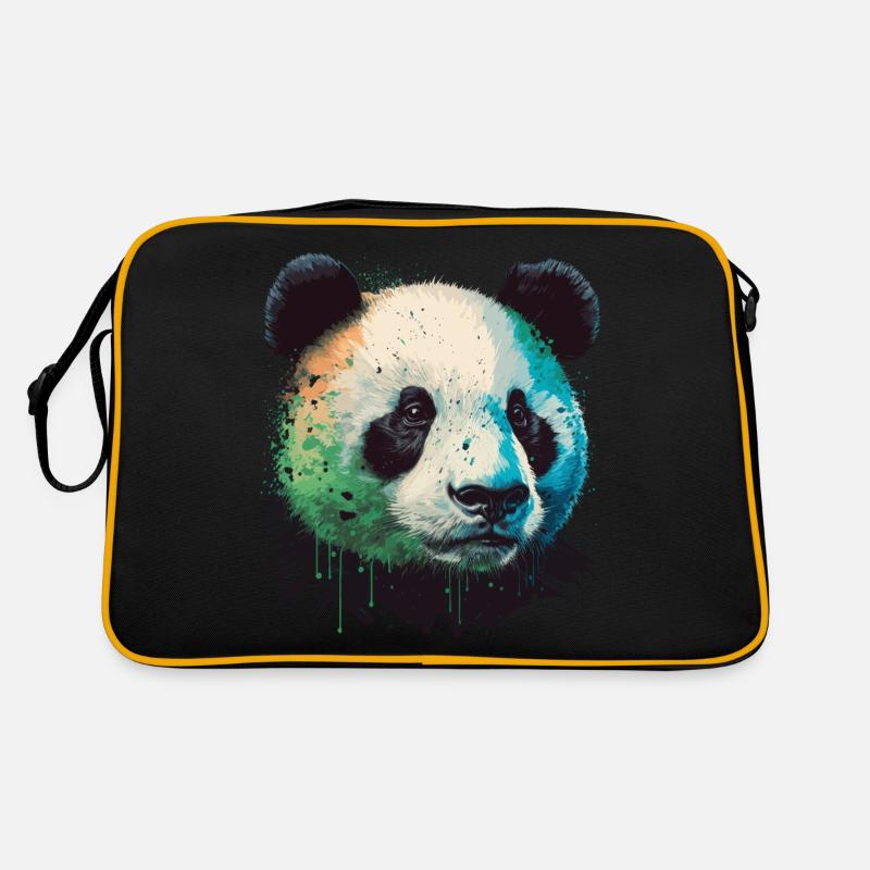 Gesicht des Pandas Retro Tasche