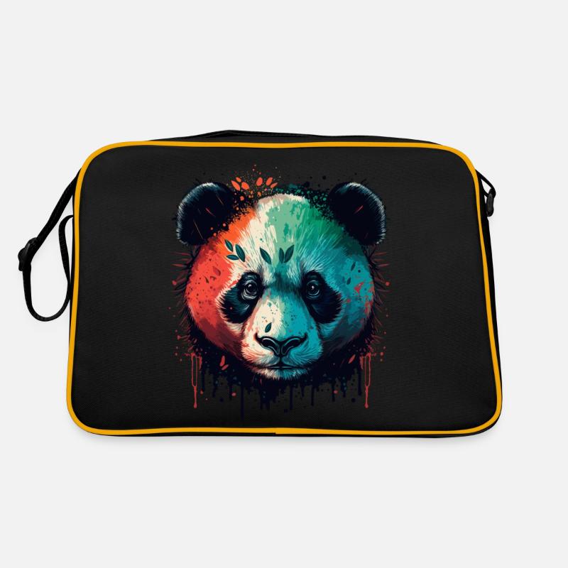 Cadeau Panda Fan Sac Retro