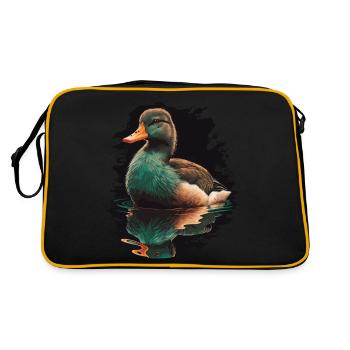 Reflet du canard dans l’eau - Sac Retro - noir/or - Dos