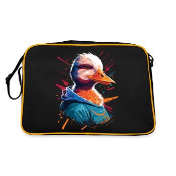 Canard Pop Art - Sac Retro - noir/or - Dos