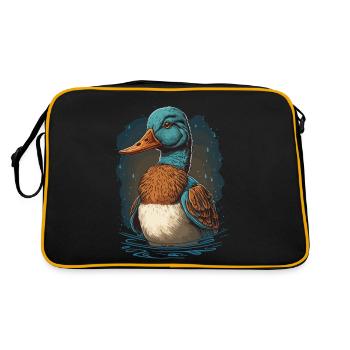 Tête de canard - Sac Retro - noir/or - Dos