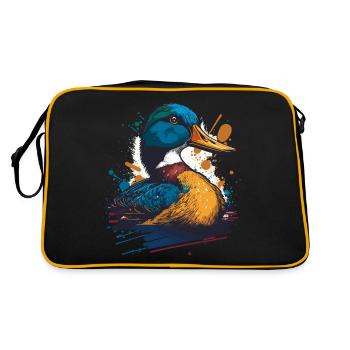 Œuvre d’art de canard - Sac Retro - noir/or - Dos