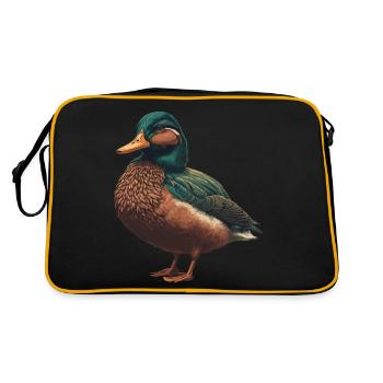 Canard détaillé - Sac Retro - noir/or - Dos