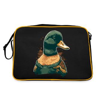 Cartoon Duck - Retro Bag - black/gold - Back