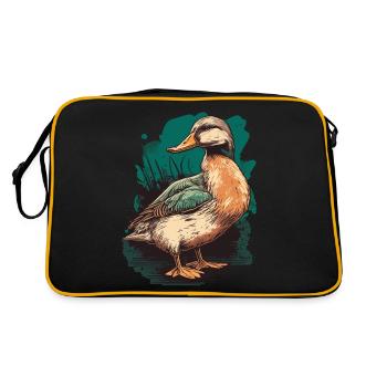Canard pour chasseur de canard - Sac Retro - noir/or - Dos