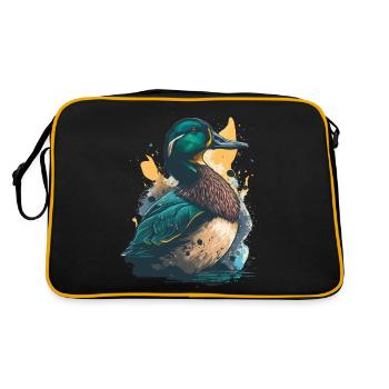 Œuvre d’art d’un canard - Sac Retro - noir/or - Dos