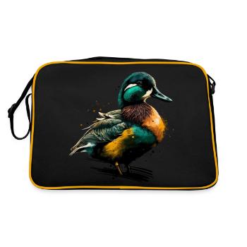 Colored Duck - Retro Bag - black/gold - Back