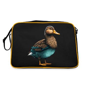 Ducks are Birds - Retro Bag - black/gold - Back