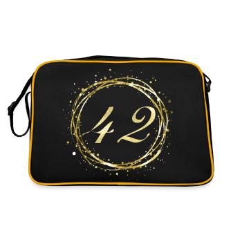 42 - Sac Retro - noir/or - Dos