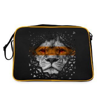 Lion - galata jaune rouge - Sac Retro - noir/or - Dos