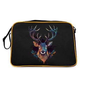 Cerf - Sac Retro - noir/or - Dos