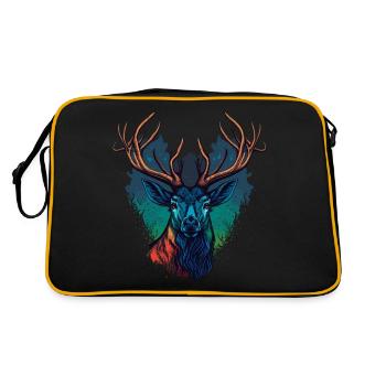 Tête colorée - Sac Retro - noir/or - Dos
