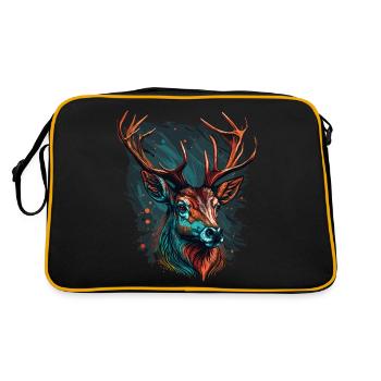 Amoureux des cerfs - Sac Retro - noir/or - Dos