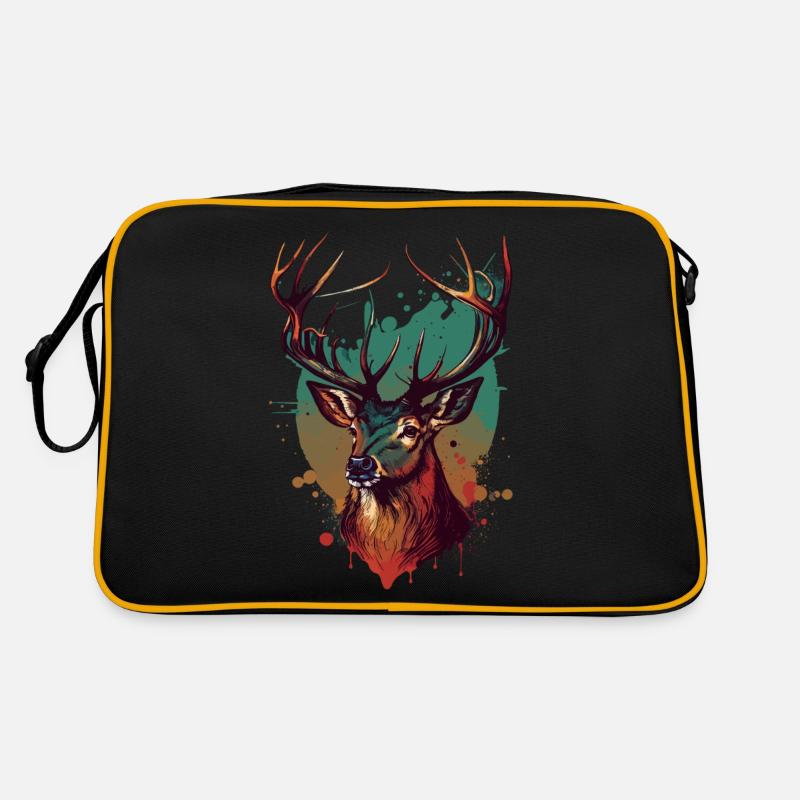 Funny Dear Head Retro Bag
