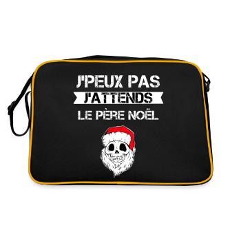 Bonnet du Père Noël - Sac Retro - noir/or - Dos