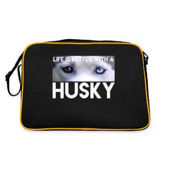 Husky - Retro Bag - black/gold - Back