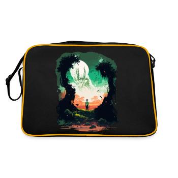 galaxy - Retro Bag - black/gold - Back