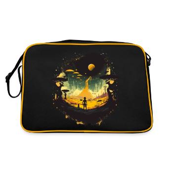 Monde - Sac Retro - noir/or - Dos