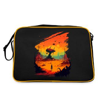 colourful - Retro Bag - black/gold - Back
