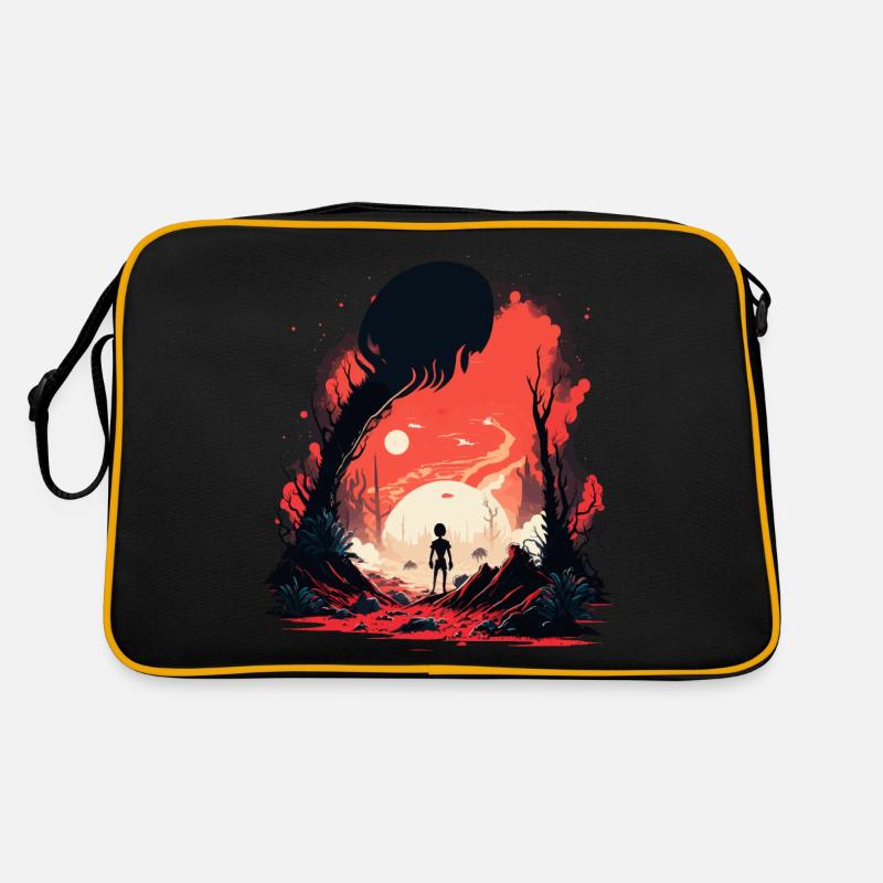 Humanoide Aliens Retro Tasche