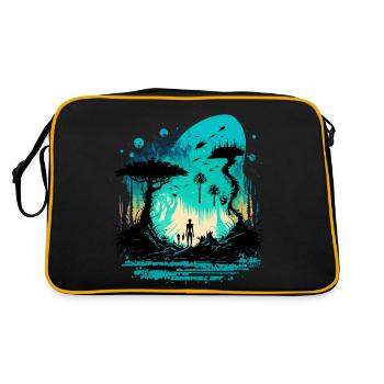 voyager - Sac Retro - noir/or - Dos