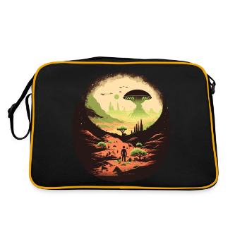 Monde extraterrestre - Sac Retro - noir/or - Dos