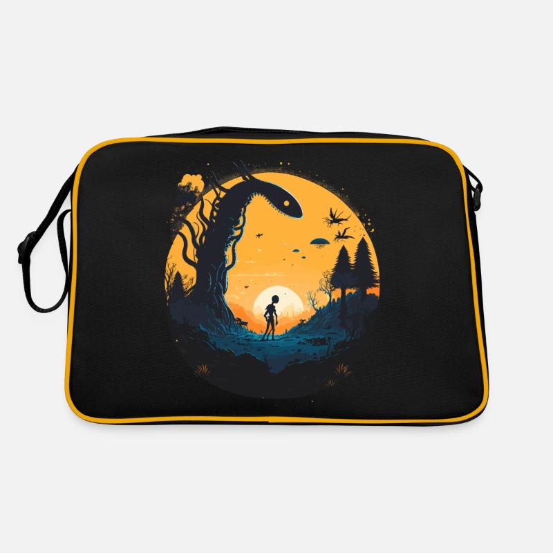 Scifi Kunst Retro Tasche