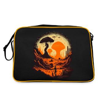 Weird Alien World - Retro Bag - black/gold - Back