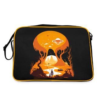 Résumé du monde ovni - Sac Retro - noir/or - Dos
