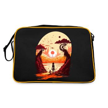 Sci Fi - Retro Bag - black/gold - Back