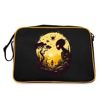 Alien Universe - Retro Bag - black/gold - Back