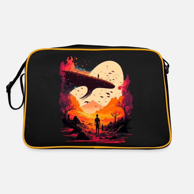 Alien Artwork Retro Bag