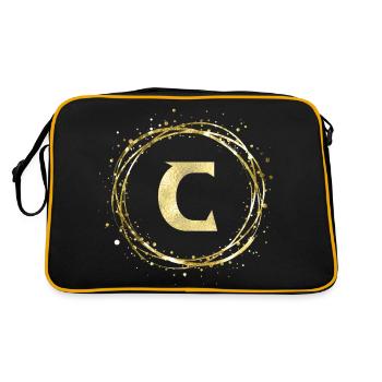 C - Retro Bag - black/gold - Back