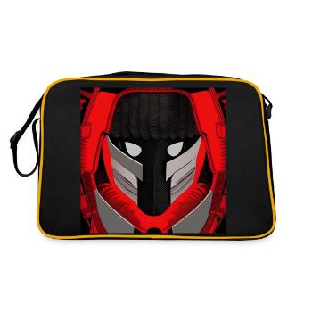 Personnage d’anime dans un masque - Sac Retro - noir/or - Dos