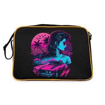 80s Girl - Retro Bag - black/gold - Back