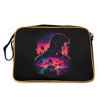 Vaporwave Art - Retro Bag - black/gold - Back