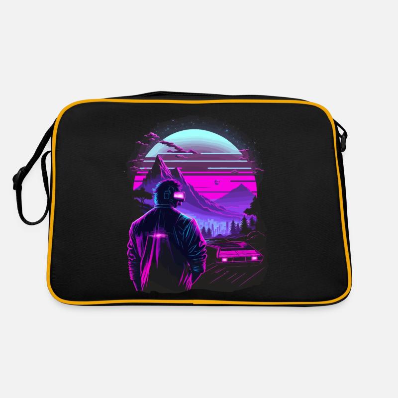 Kunstwerke der 80er Retro Tasche