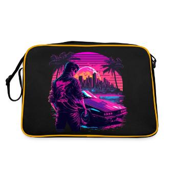 Cool 80s Dude - Retro Bag - black/gold - Back